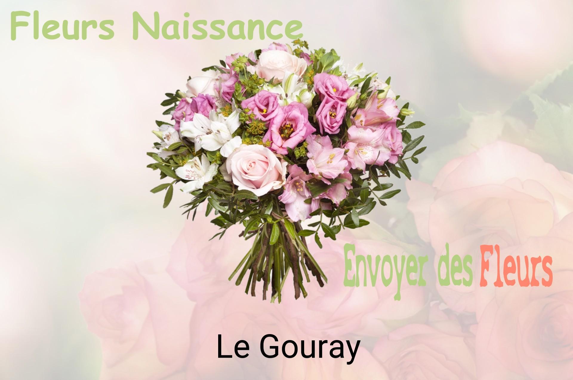 Bouquet de fleurs de naissance livré à Le Gouray
